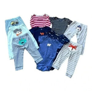 Bundle of 10 pcs toddler’s mix and match flawed outfits size 2T Carter’s GUC